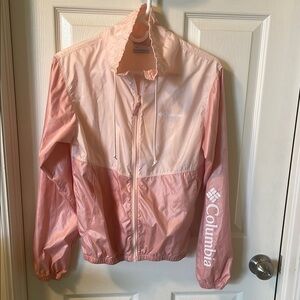 Columbia Women's Two Tone Pink Jacket Windbreaker, size XS.